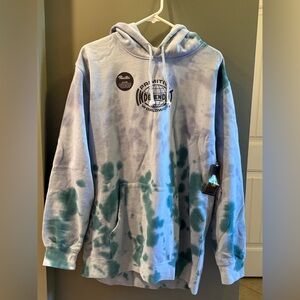 New Mens sz L Large Primitive Blue Graphic Hoodie